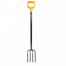 Вилы копальные 4-х рогие FISKARS Solid с черенком и Vобр ручкой 1026687/133423