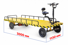 Платформенная тележка электрическая RuTrike СКЛАД 3000 Без АКБ 