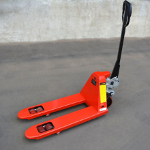 Ручная гидравлическая тележка OXLIFT OX25-L800-W450 800 мм 2500 кг узковильная коротковильная 
