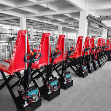 Самоходная Гидравлическая Тележка с Ножничным Электроподъемом OXLIFT TX15H 800 мм 1500 кг 