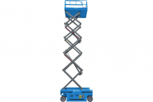Самоходный ножничный подъемник с выдвижной платформой SKYER PL1225 li-ion 